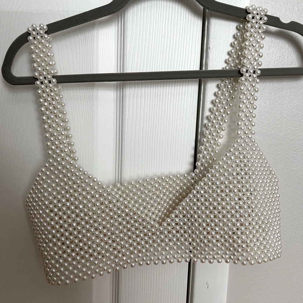 Pearl bra top